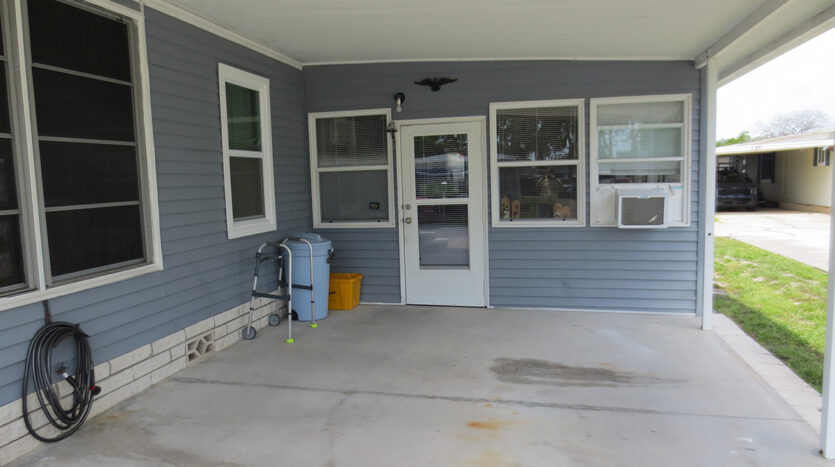Inside Carport View